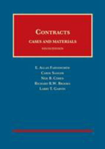 Cases And Materials On Contracts 9 Revised edition by Farnsworth, E. Allan;sa...