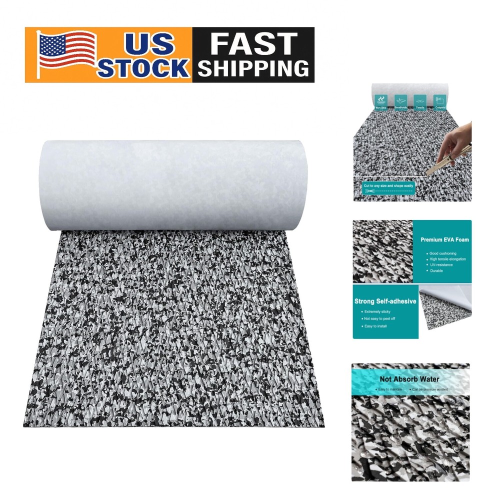 EVA Foam Boat Flooring in Camo Pattern 94.5x23.6 Inches for Marine Use