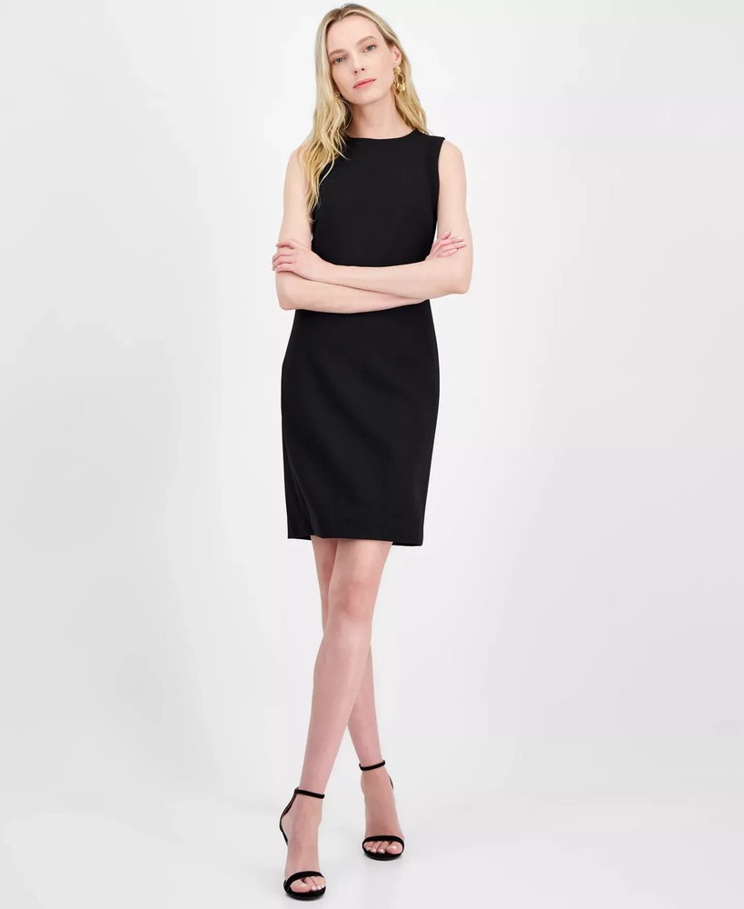 Anne Klein Women's Dress Sz 10 Textured Sleeveless Sheath