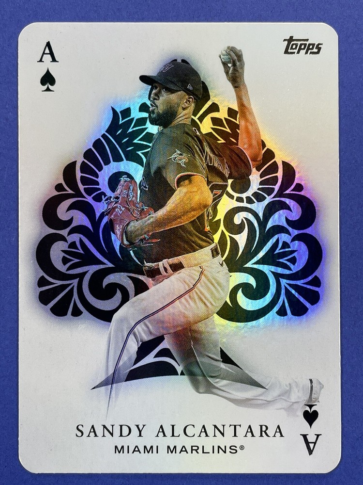 2023 Topps Series 1 - Sandy Alcantara #AA-17 All Aces Insert Miami Marlins