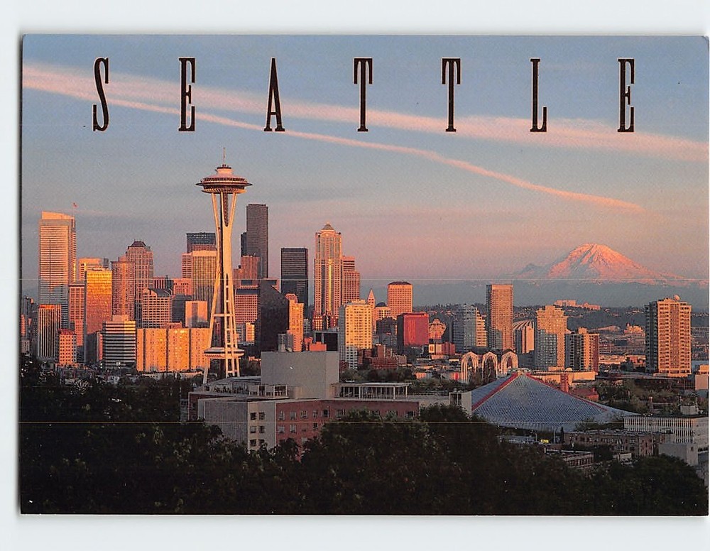 Postcard General View Of Seattle Washington