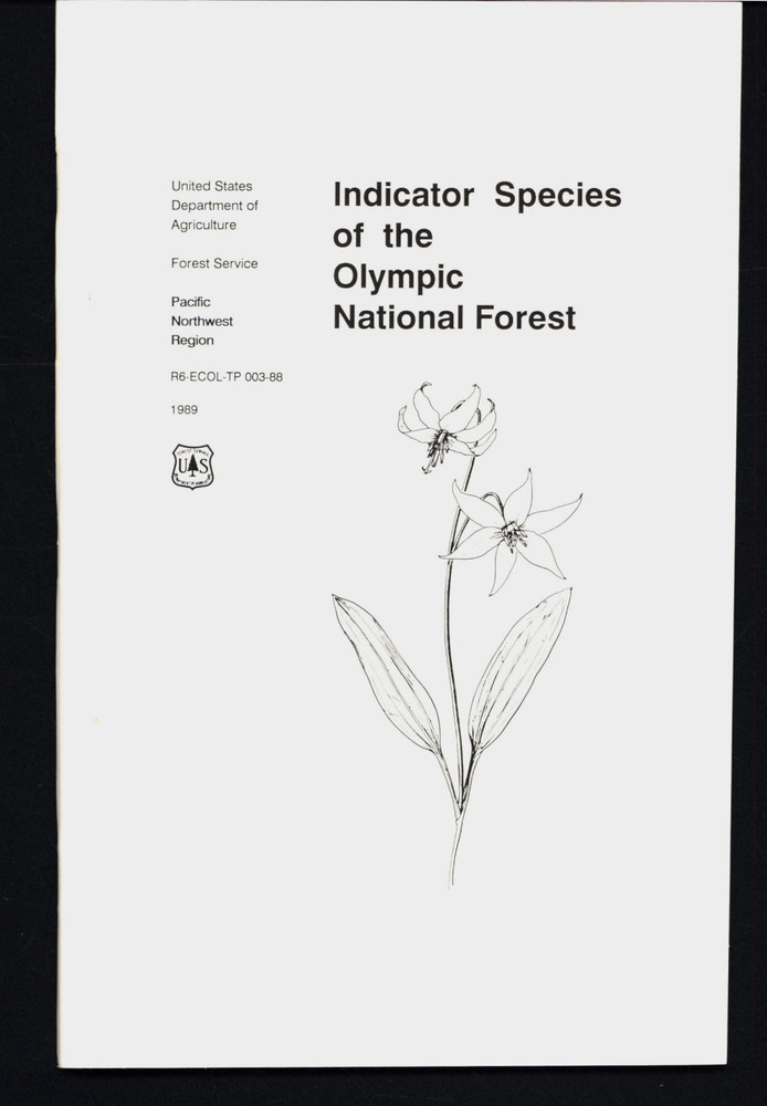 Robin Lesher Usda Indicator Species Of The Olympic National Forest Very Good