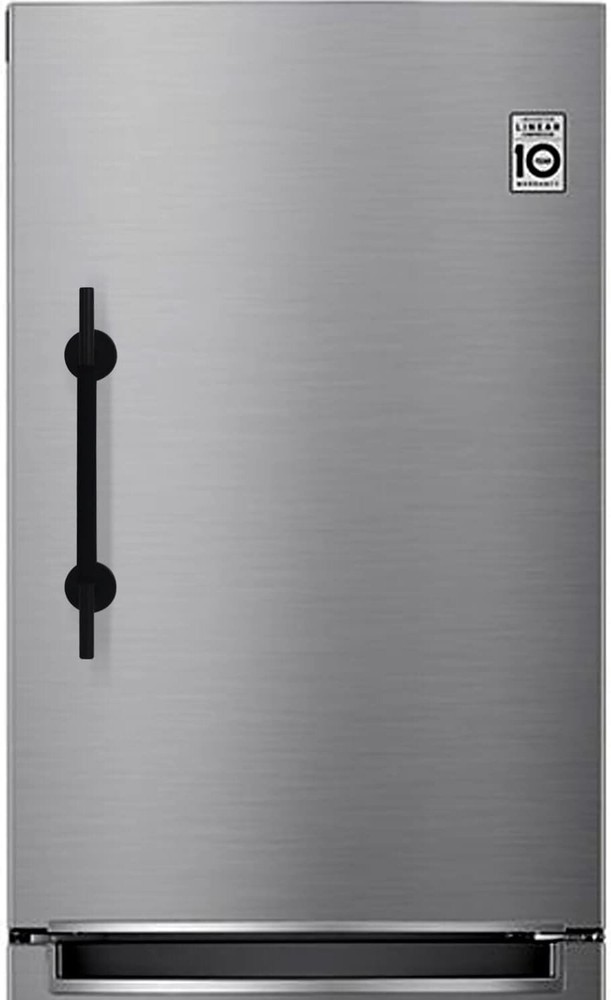2-Pack Black Magnetic Refrigerator Door Handle with Cover - Easy Pull Replacement