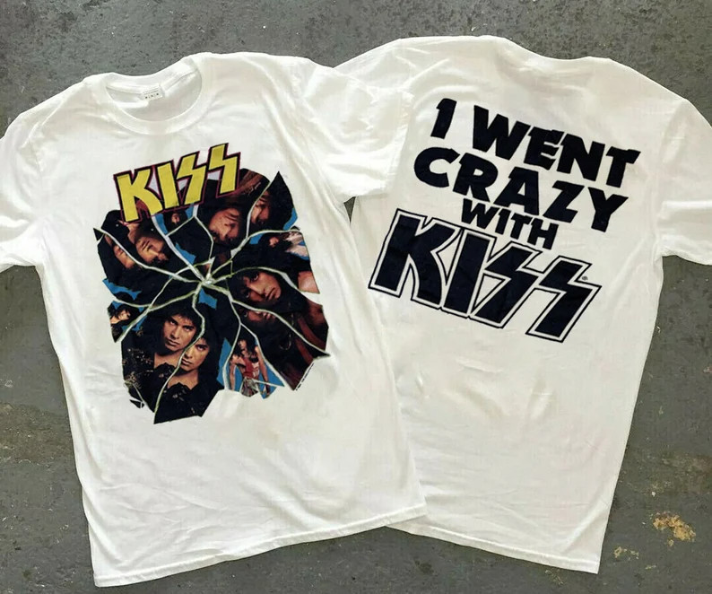KISS I Went Crazy With Kiss 1987 Tour Concert T-Shirt