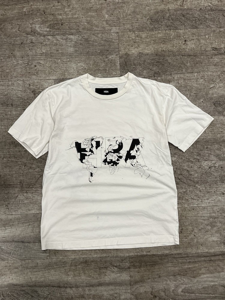 HBA Hood By Air Graphic Tee Shirt Tee Size M Made In Italy White