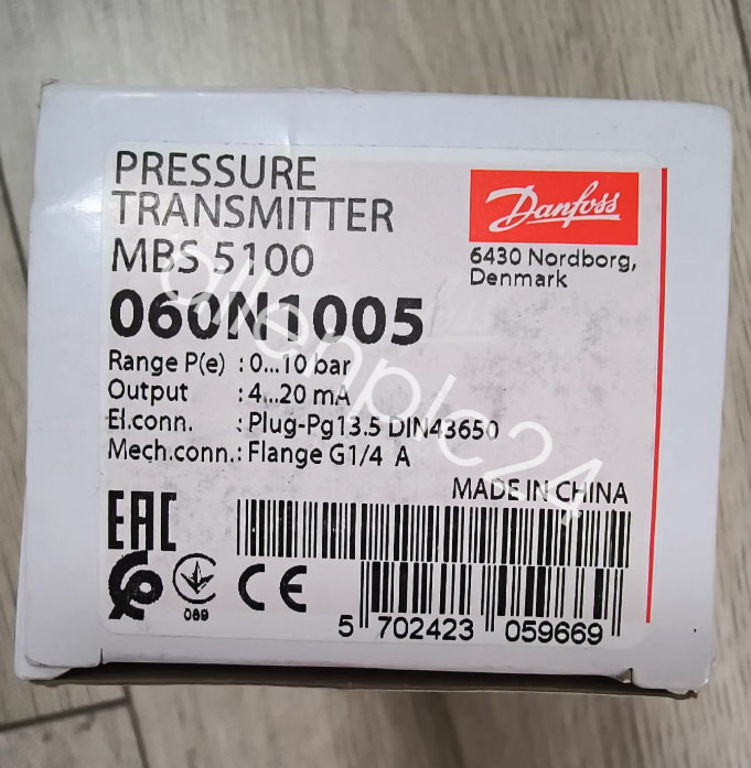 1PCS NEW Danfoss Pressure sensor MBS 5100 060N1005 FedEx or DHL