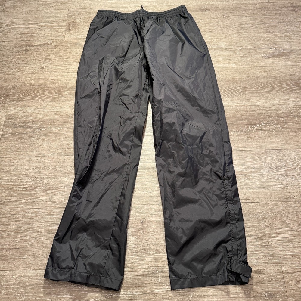 Vintage Columbia Pants Mens Large Black Packable Rain Wind 31x32 Waterproof