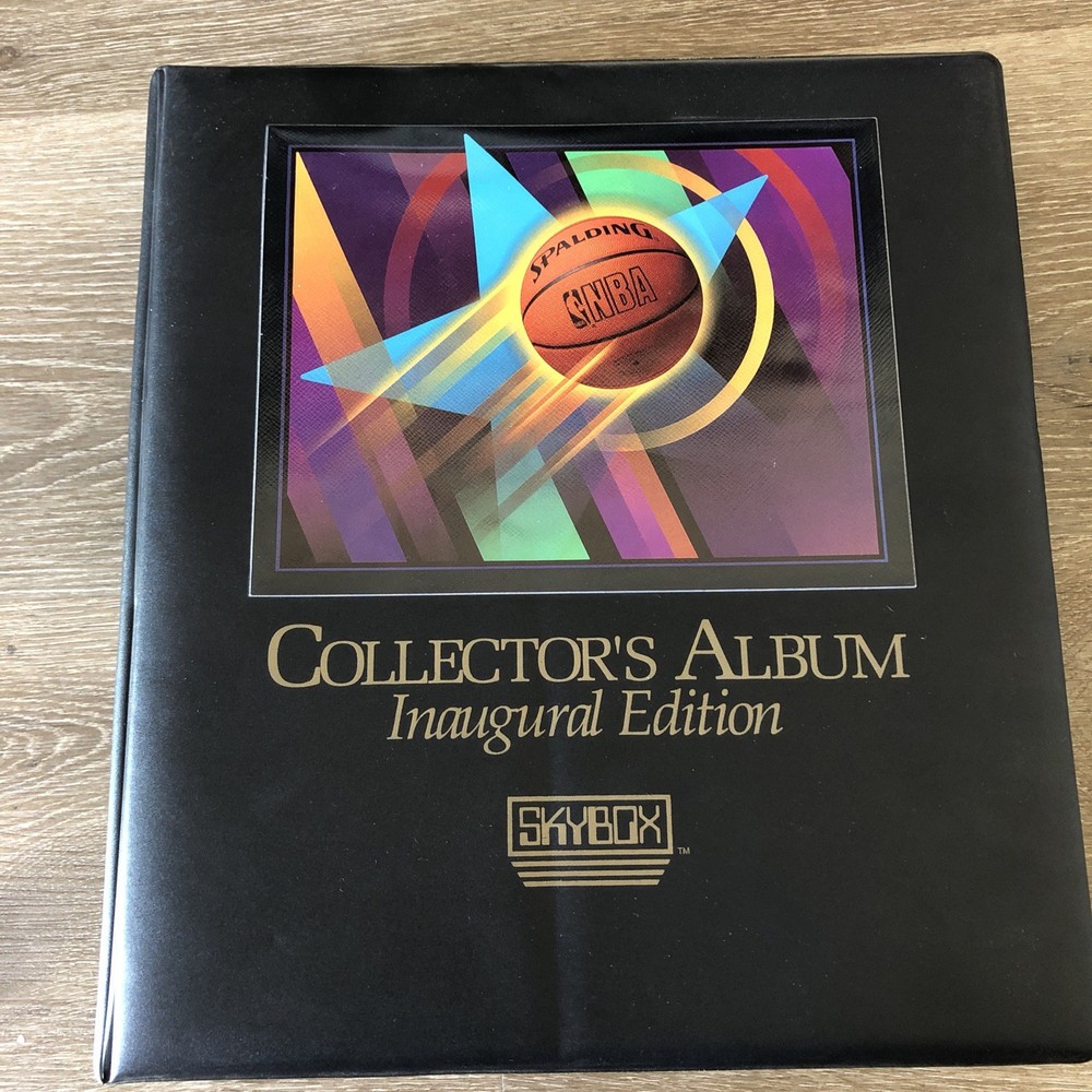 1990-91 NBA SkyBox Collector's Inaugural Binder complete set 1-423