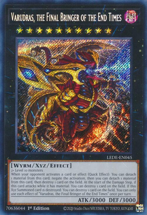 Varudras Final Bringer of End Times LEDE-EN045 Legacy of Destruction 1st Edition Rare Card