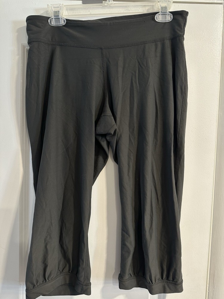 Patagonia Cropped Women’s  Yoga Leggings Dark Gray Large Stretch Pants