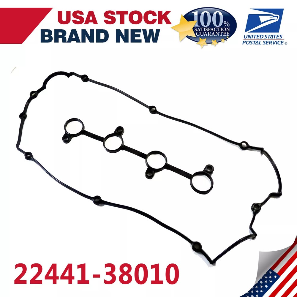 Valve Cover Gasket For 1999-06 Hyundai Santa Fe Sonata Optima 2.4L Sealed Rubber