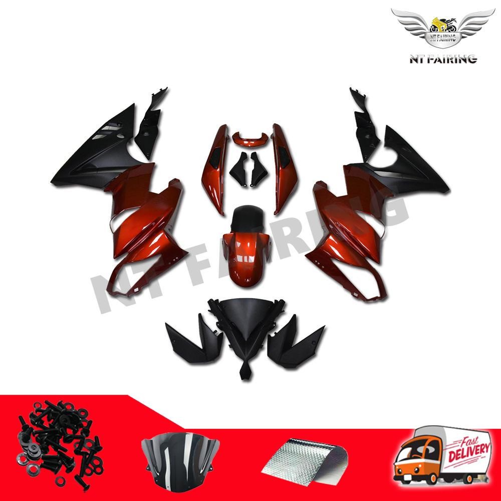 NTB Fairing Kit Fit for Kawasaki 2009-2011 ER-6f Ninja 650R EX650 Red ABS k002