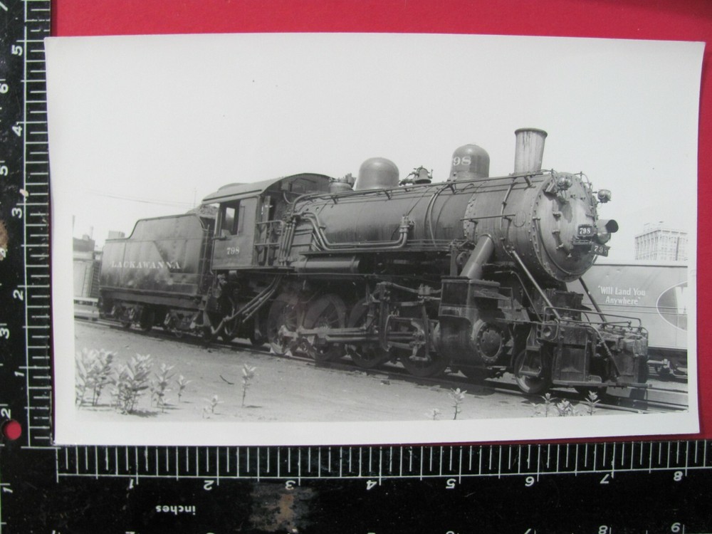 LACKAWANNA RAILROAD 2-8-0 LOCOMOTIVE #798  5x7 B&W PHOTO DL&W RR HISTORY
