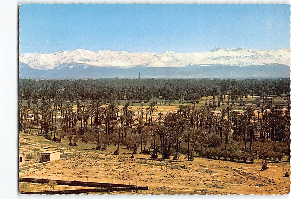 Postcard Atlas Mountains Marrakech Morocco