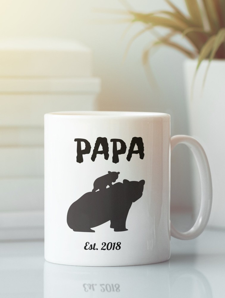 Papa Mug Father's Day New Dad Or Pregnancy Announcement Personalized Beautiful
