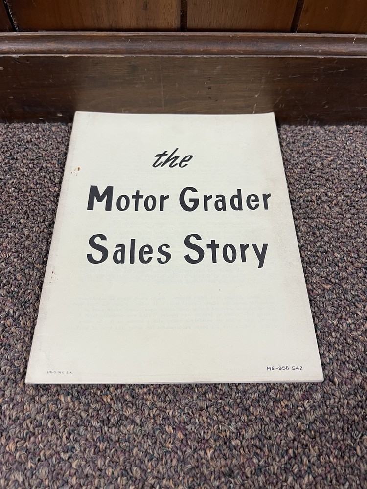 RARE 1954 Allis Chalmers AC Motor Grader Salesman Guide Vintage Sales Story-image