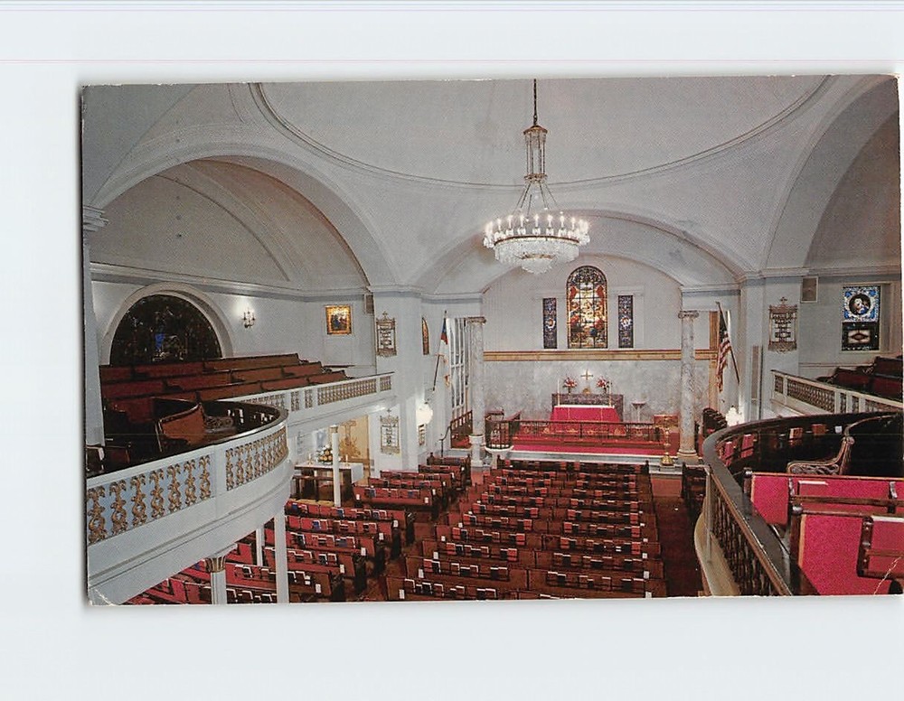Postcard Interior St. John's Church Lafayette Square Washington DC USA