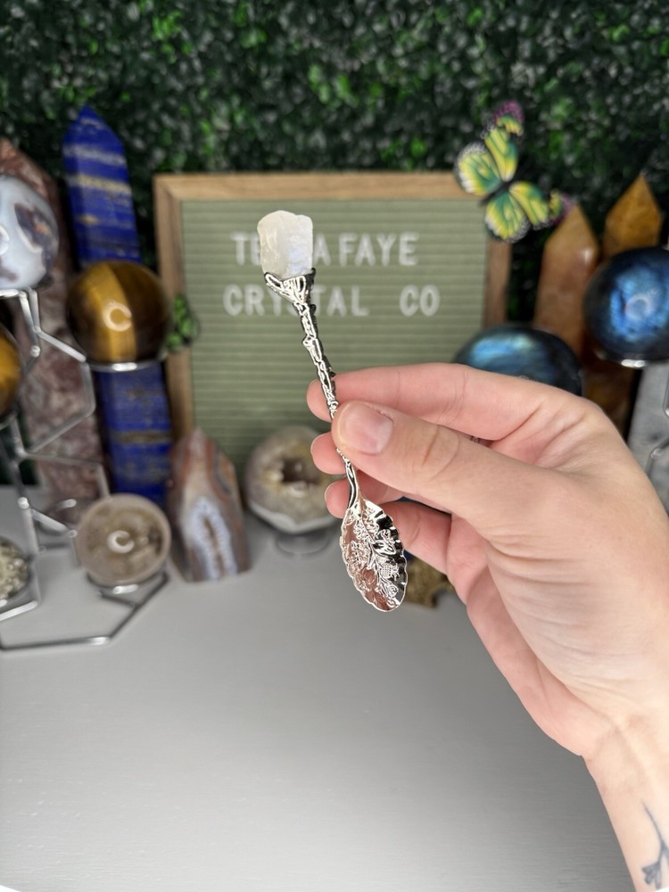 Moonstone Crystal Spoon | Coffee Spoon, Decorative