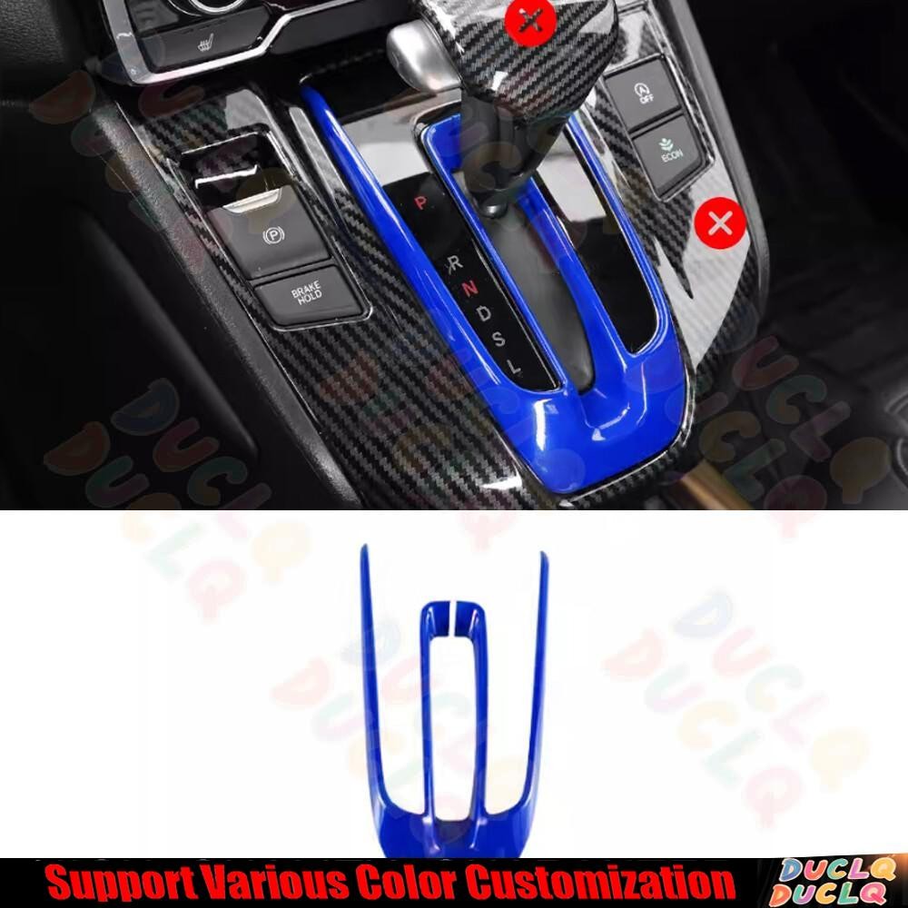 For Honda CR-V CRV 2017-21 Bright Blue Middle Console Gear Shift Cover Frame 1X