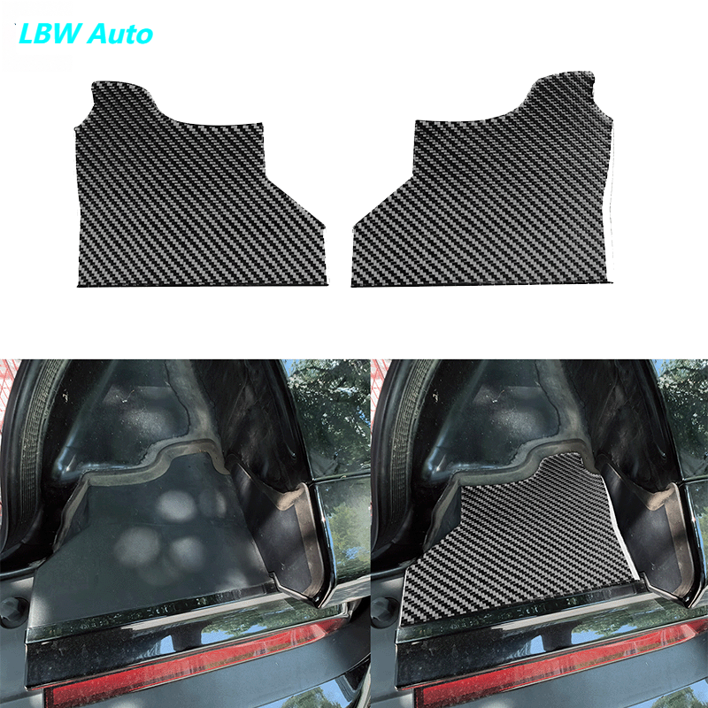 For Dodge Challenger 15-24 Carbon Fiber Rear Trunk Inside Lower Cover Trim