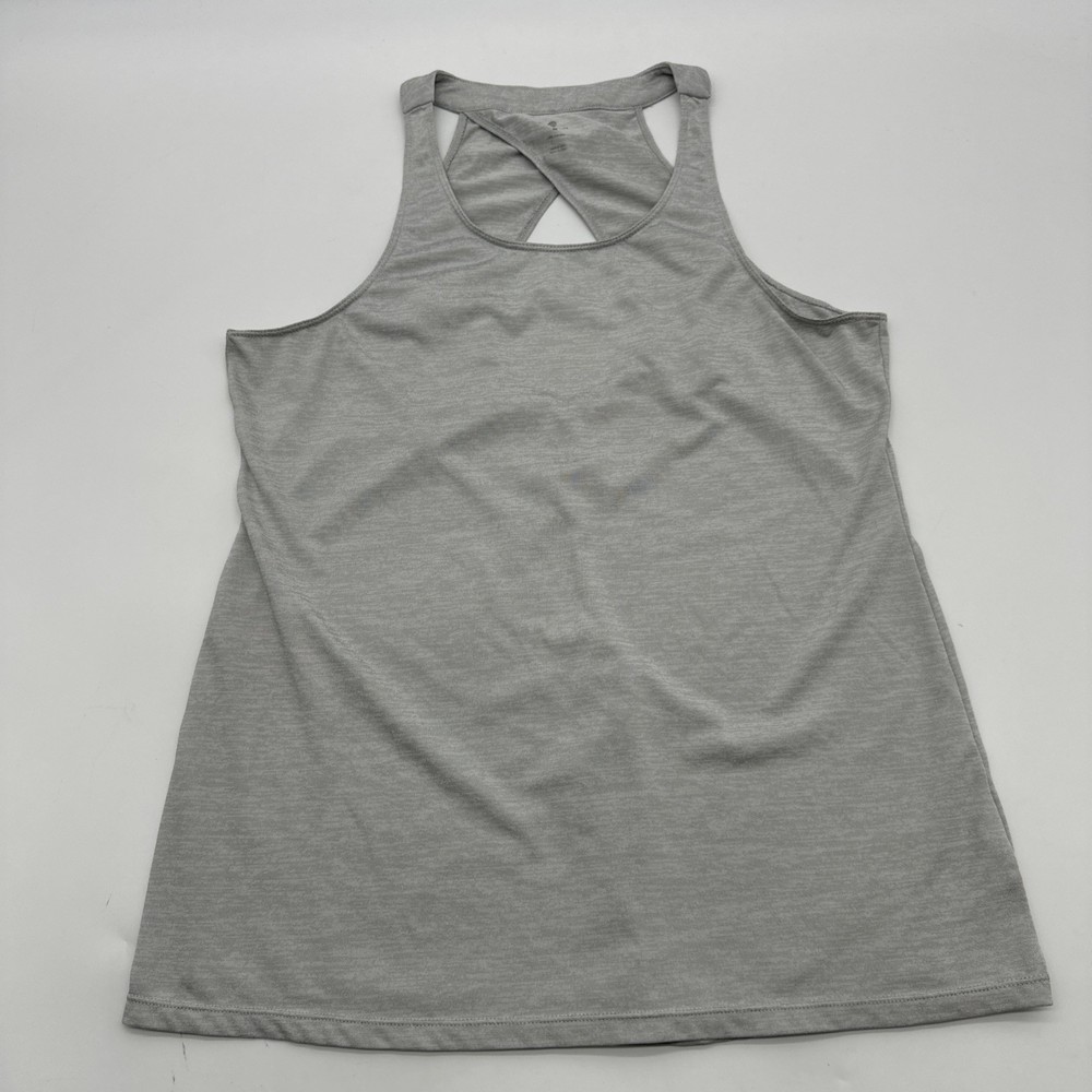 Apana Tank Top Women M Gray Logo ..#34861