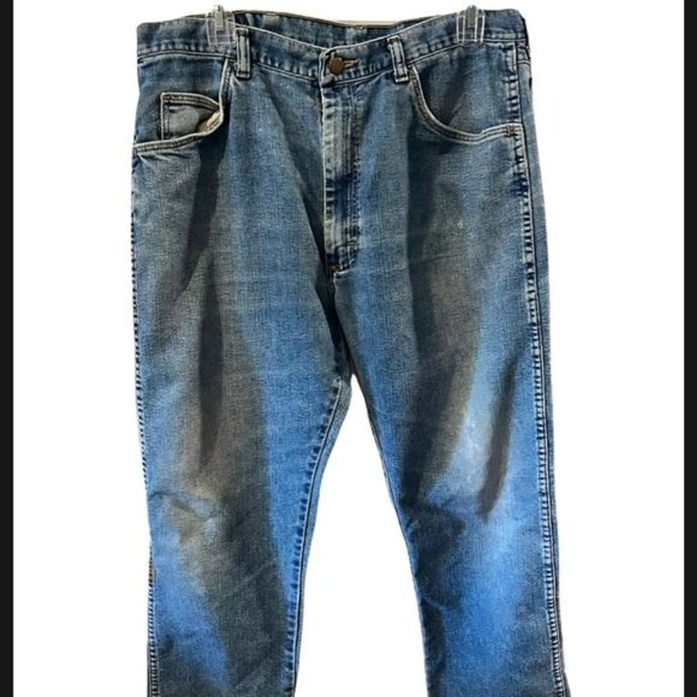 Wrangler Jeans Sz 34X31 Vintage old school Denim Straight Dad 80s Cowboy