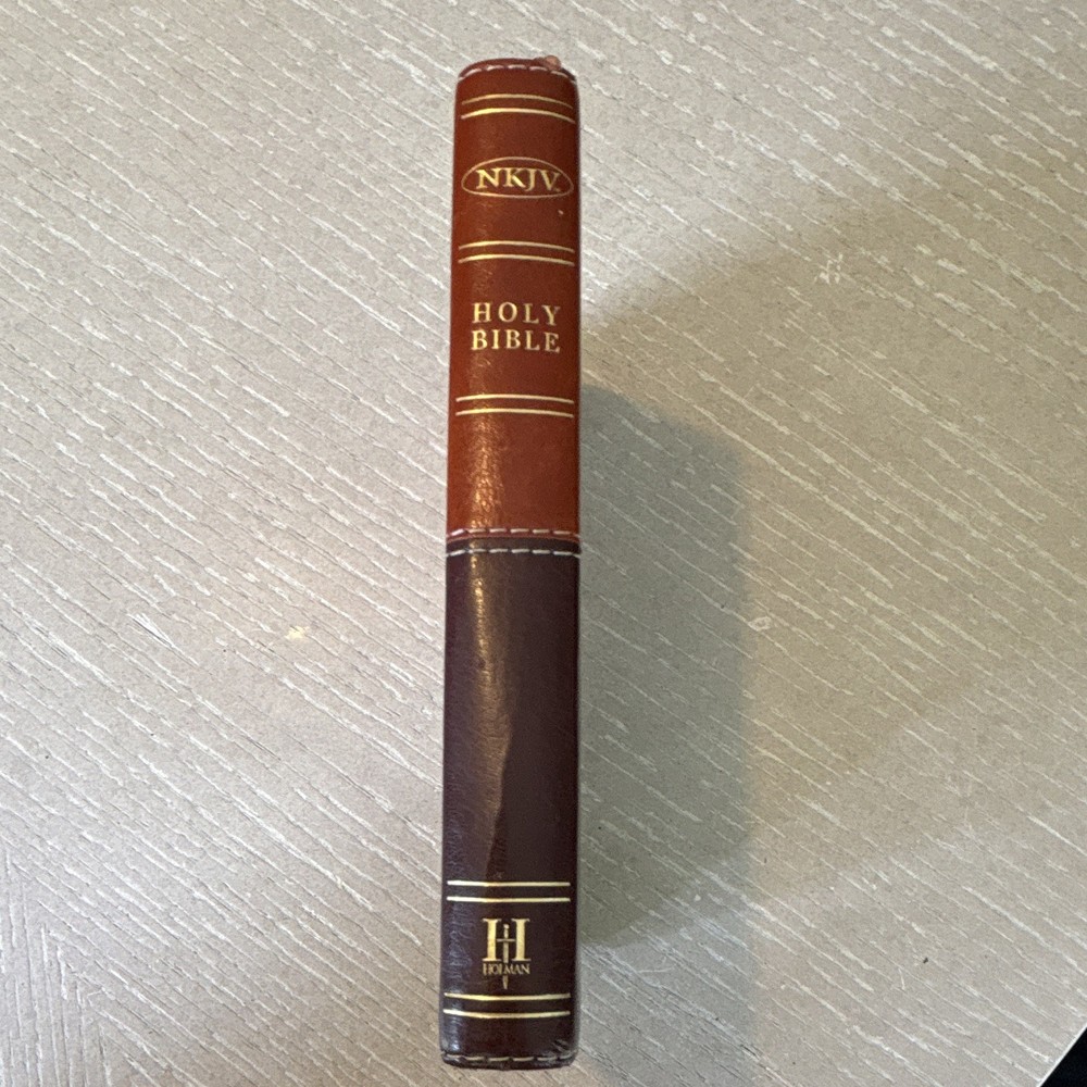Holman Miniature NKJV Bible Two Tone leather.