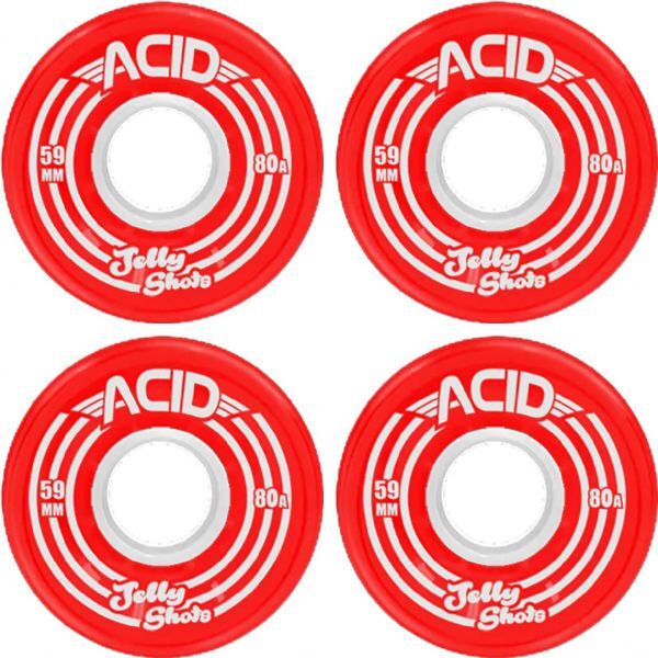 Acid Chemical Wheels Jelly Shots Skateboard Wheels - 59mm 80a (Set of 4)-image