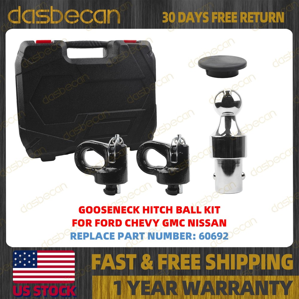 Gooseneck Trailer Hitch Ball  60692 For Ford GMC Chevrolet Silverado 2013-2025