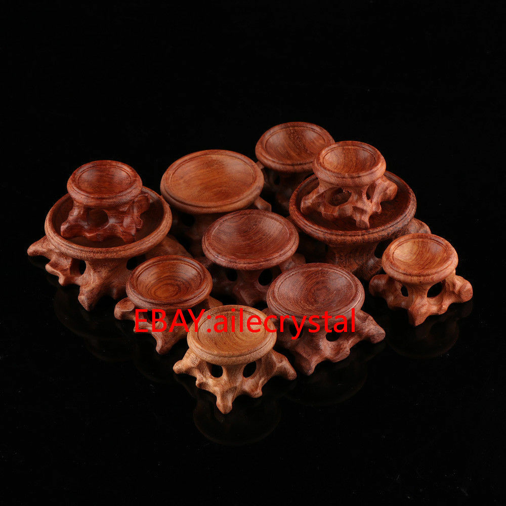 Crystal Ball Wood Stand for Sphere Globe Stone Display Base-image