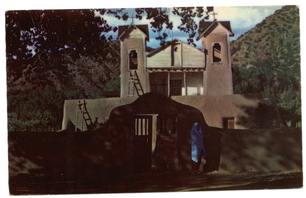 Chimayo New Mexico Santaurio de Chimayo Shrine unused vintage postcard