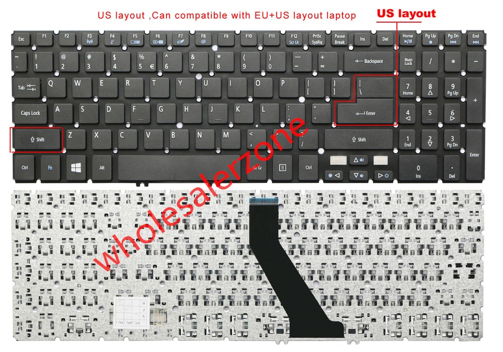 NEW for Acer Aspire V7-581 V7-581G V7-581P V7-581PG laptop Keyboard black
