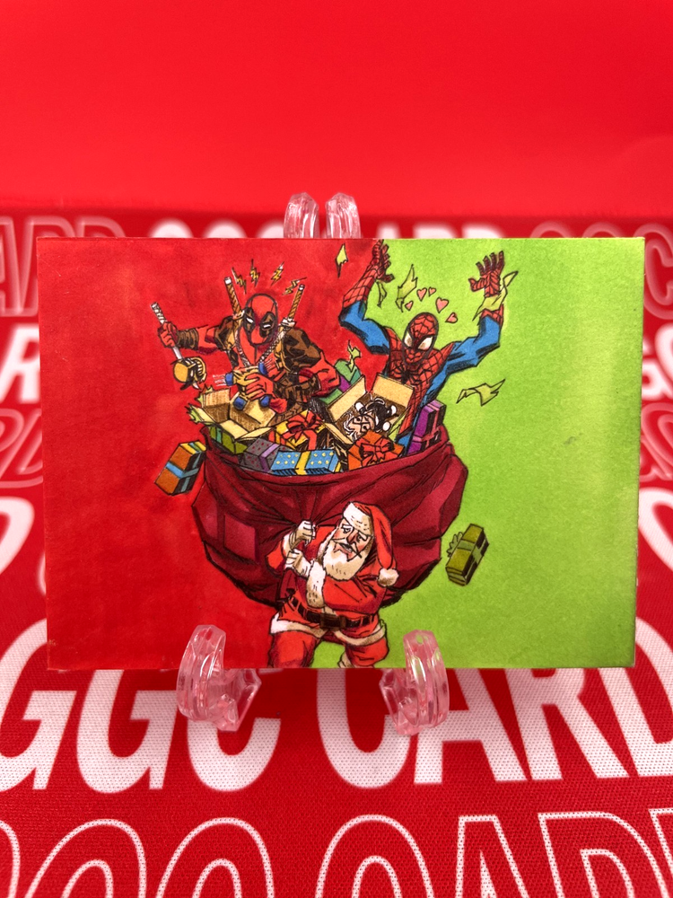 【Christmas Limited】GGC Studio Marvel Spider-Man & Deadpool Sketch Card 1/1