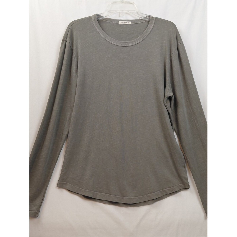 Buck Mason 100% Cotton Long Sleeve T Shirt Olive Drab Men's Size Medium