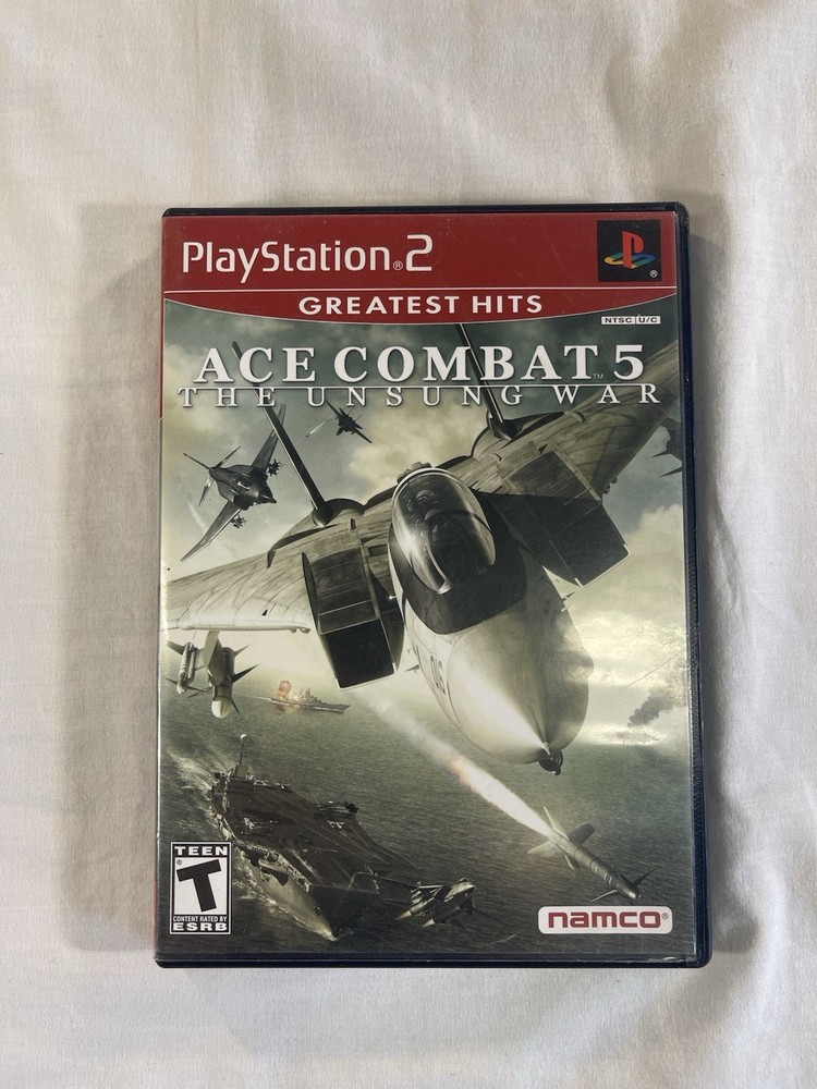 Ace Combat 5 Unsung War (Sony PlayStation 2 PS2, 2004) CIB CLEANED & TESTED-image