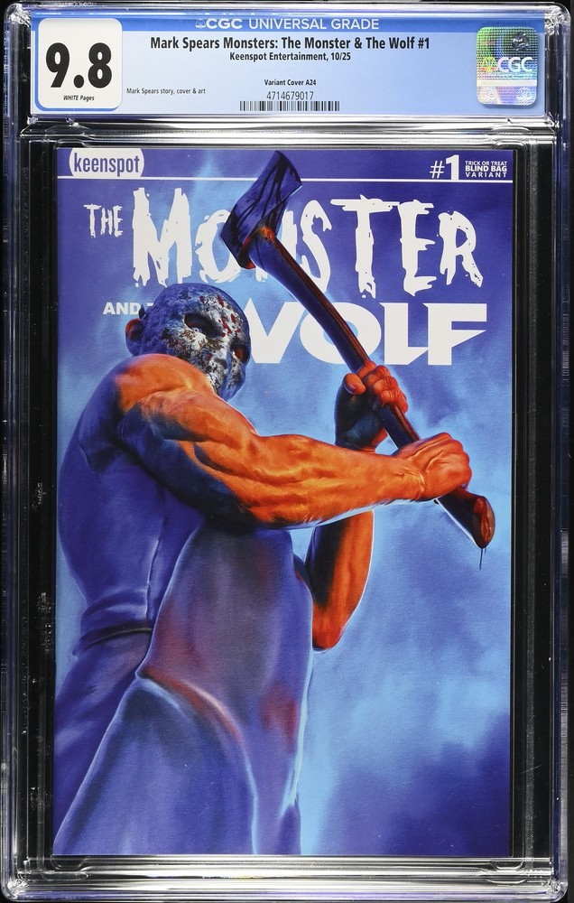 Mark Spears Monsters: The Monster & The Wolf 1 CGC 9.8 Variant Cover A24