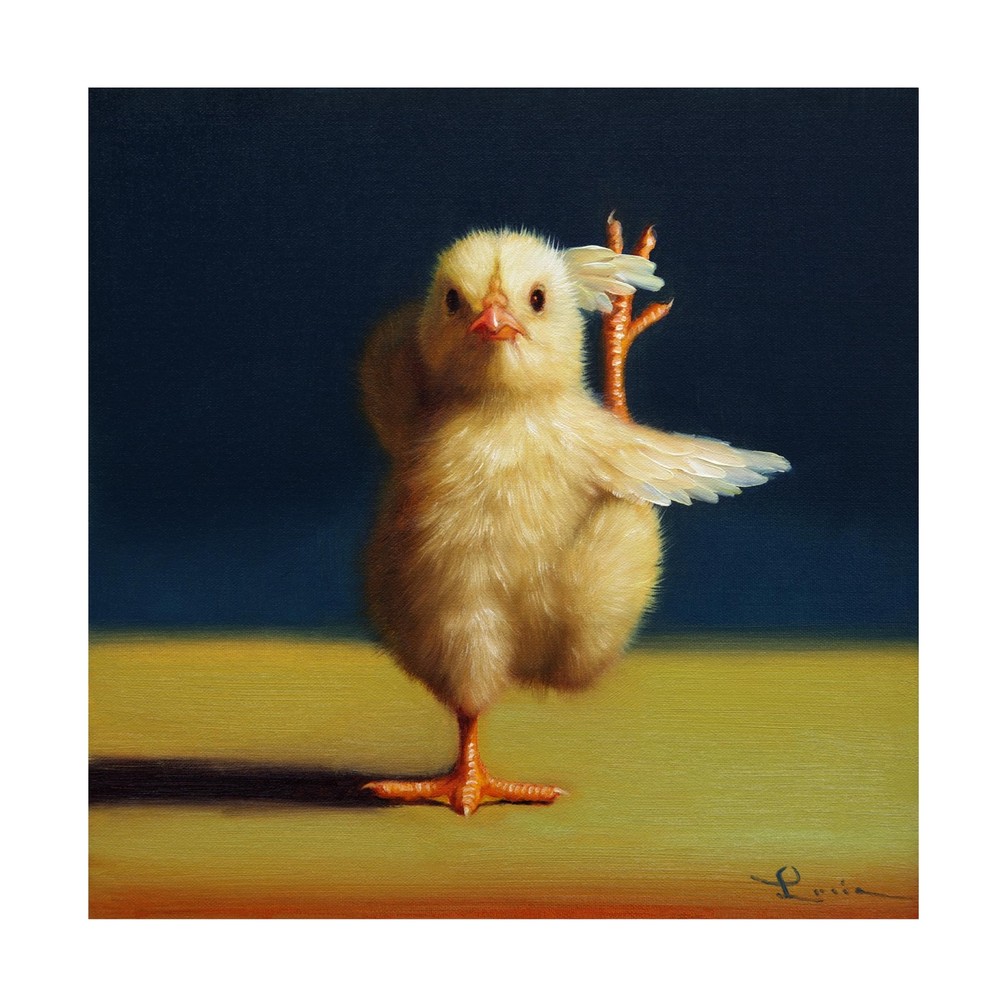 Canvas Wall Art - Lucia Heffernan 'Yoga Chick Standing Split' Wall Art for Li...