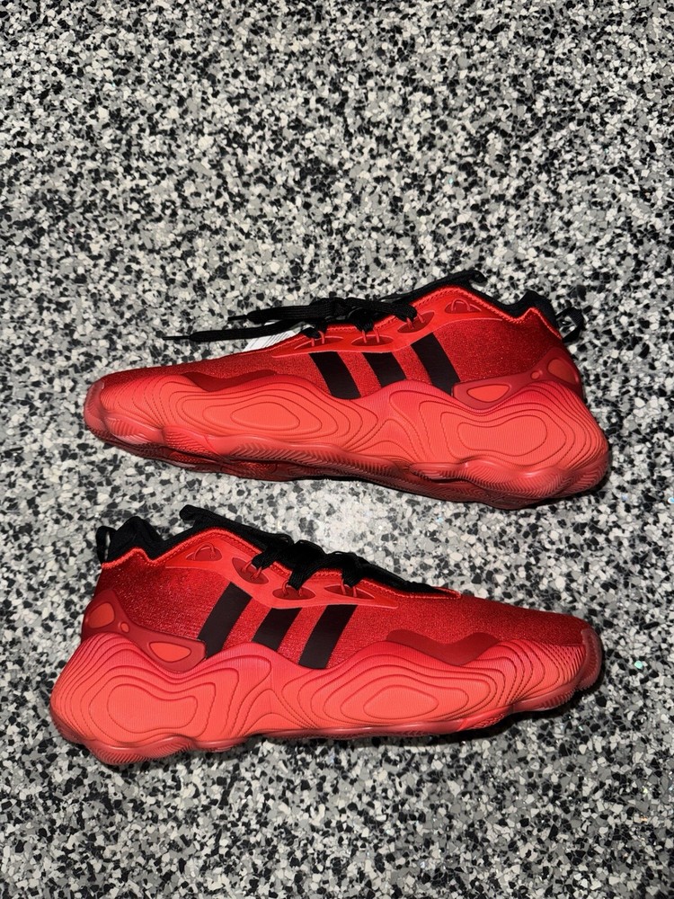 Adidas Trae Young 3 Basketball Shoes IE9361 Mens Size 12 Red Black