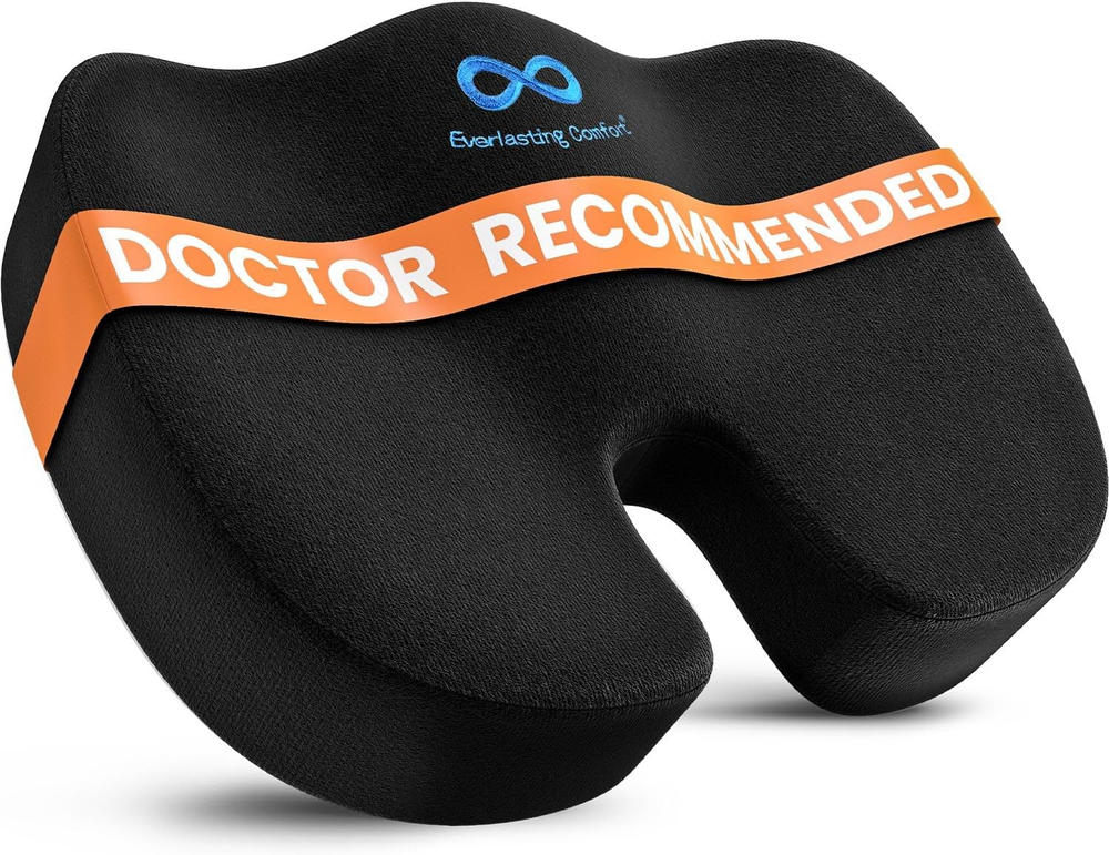 Everlasting Comfort Doctor Recommended Memory Foam Seat Cushions for Office Chai