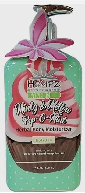 Hempz Minty & Mellow Pep-O-Mint Herbal Body Moisturizer Lotion 17.0 FL OZ
