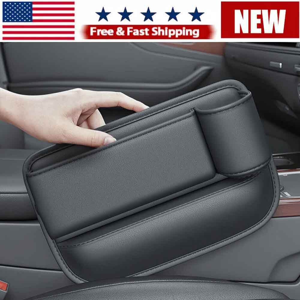 Right Side Car Seat Gap Filler Phone Holder Storage Box Organizer Accessories US