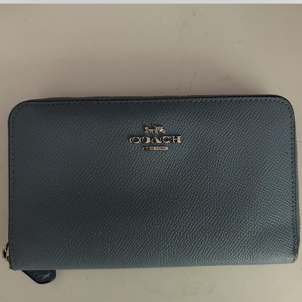 Women’s Coach Leather Wallet – Blue