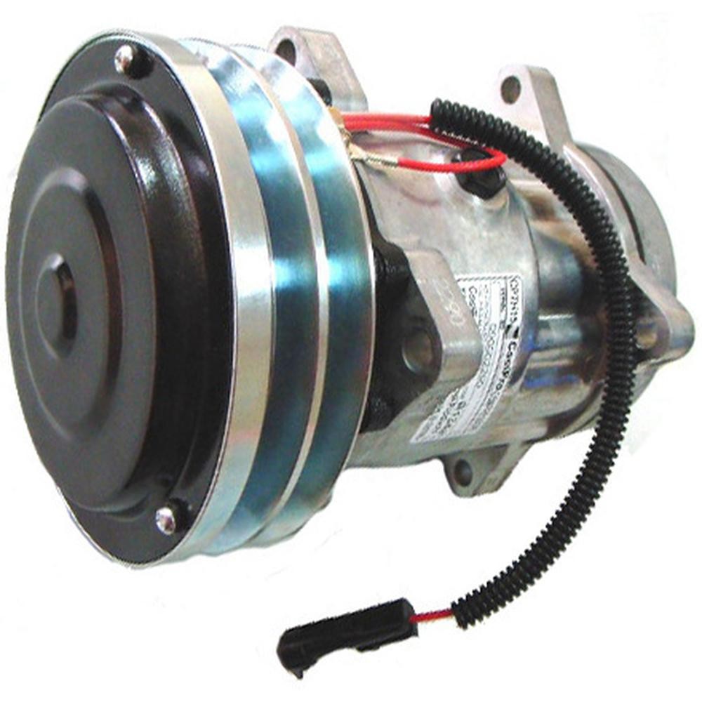 880469 Sanden SD7H15SHD Compressor, w/ 2 Groove Clutch - Fits New Holland