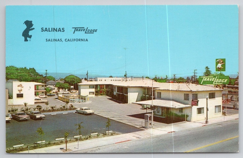 Salinas Travelodge California Vintage Chrome Postcard Curteich Motel