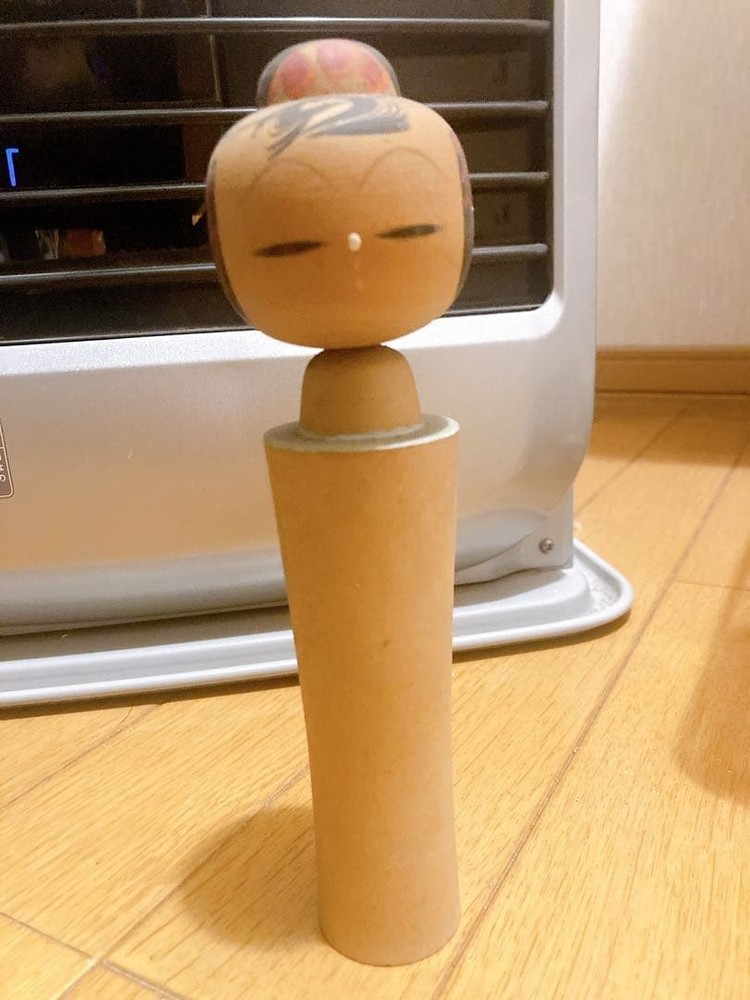 Kokeshi Folk Art Doll Interior Decor Handmade Vintage Home Accent