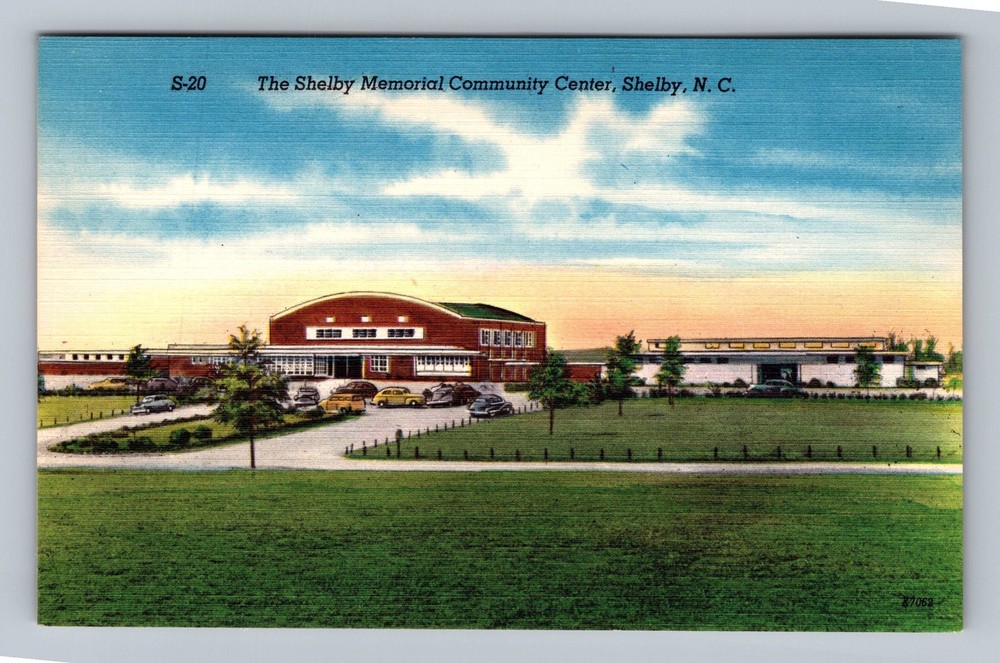 Shelby NC-North Carolina Shelby Memorial Community Center Vintage Postcard Card