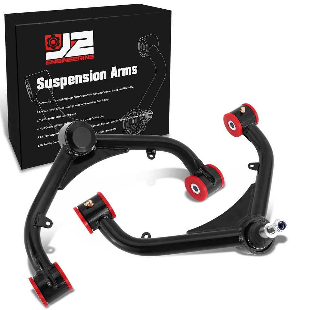99-13 Chevy Silverado 1500 & GMC Sierra Black J2 Upper Control Arms