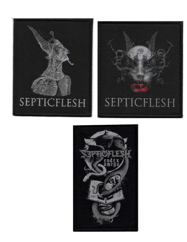 SEPTICFLESH-3 WOVEN PATCHES COLLECTION BUNDLE-DEATH-BLACK-METAL