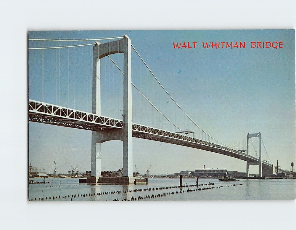 Postcard Walt Whitman Bridge USA