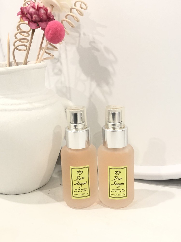 2-Pack JAQUA Rose Bouquet Hydrating Facial Mist 50ml 1.69 fl oz Fresh